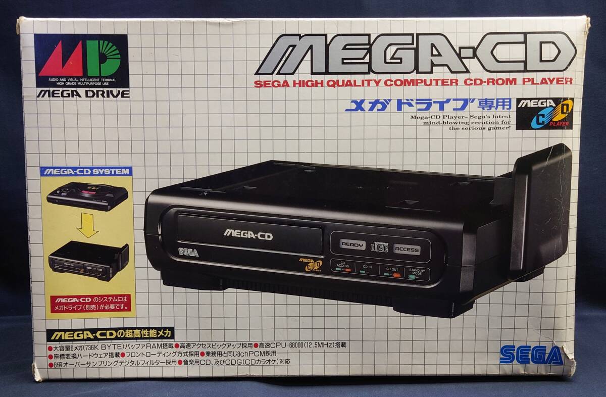 セガSEGA メガCD 箱説付き 未テスト /MEGA-CD / HAA-2910の画像8