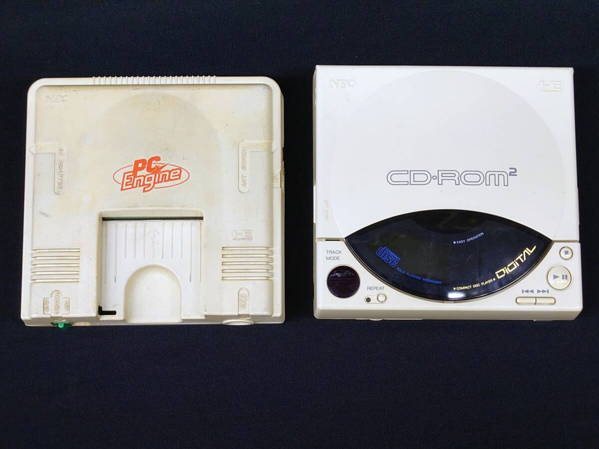 NEC PCエンジン 本体 + CDROM2 セット 動作OK / PCEngineの画像2