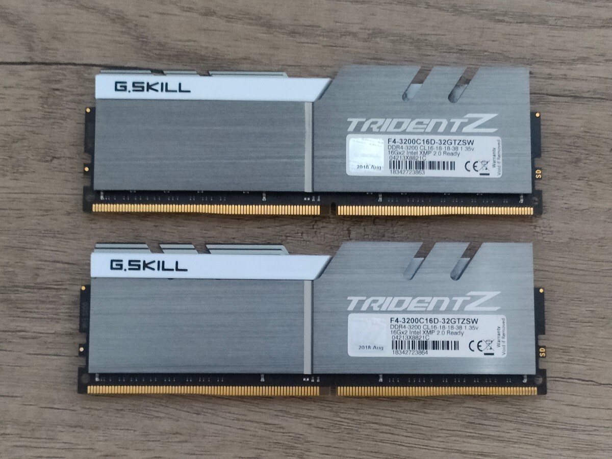 G.SKILL TRIDENT-Z DDR4-3200 16GB×2枚=計32GB 【デスクトップ用メモリ】 の画像2
