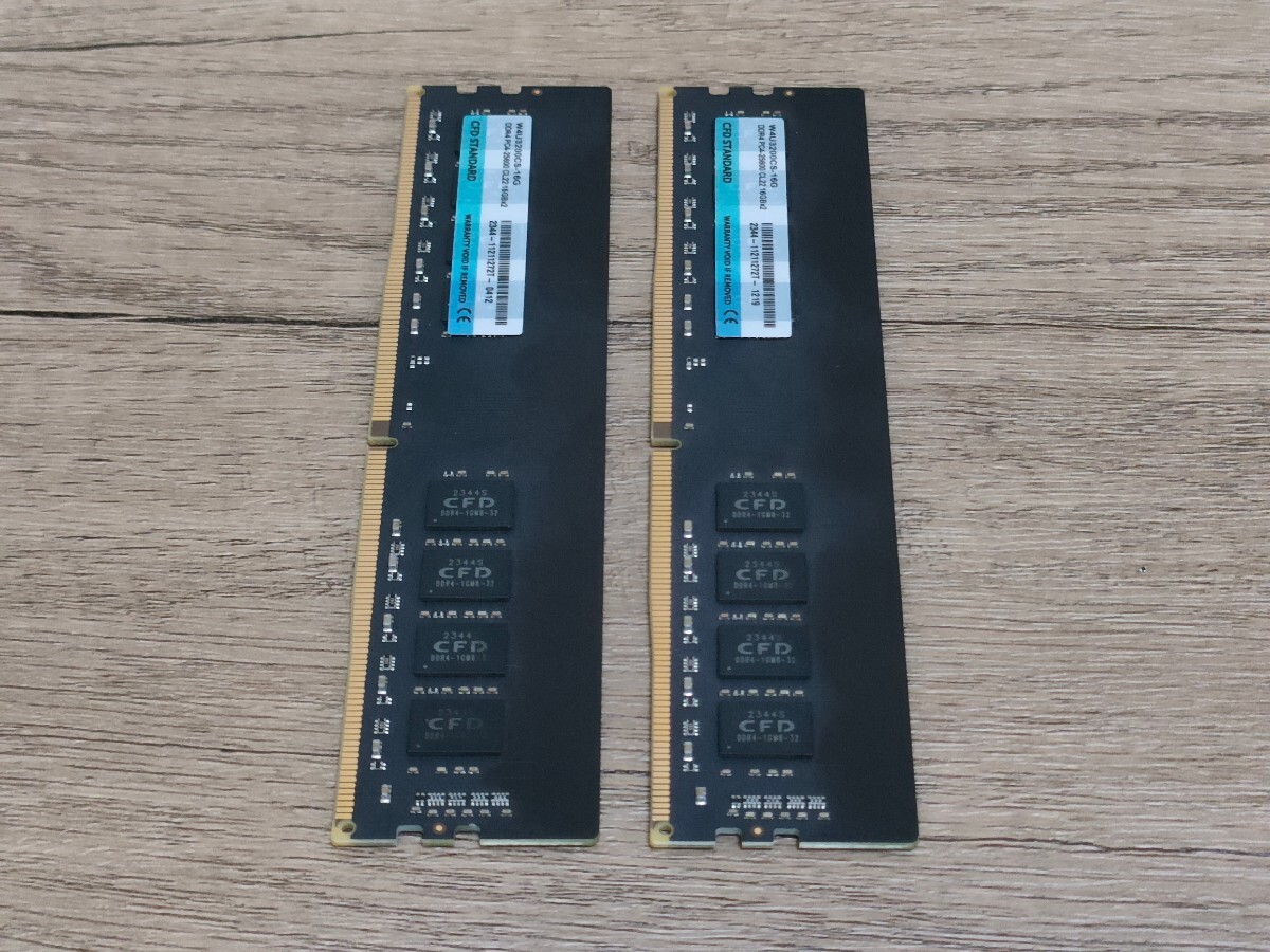 CFD W4U3200CS DDR4 PC4-25600 CL22 16GB×2枚=計32GB 【デスクトップ用メモリ】の画像8