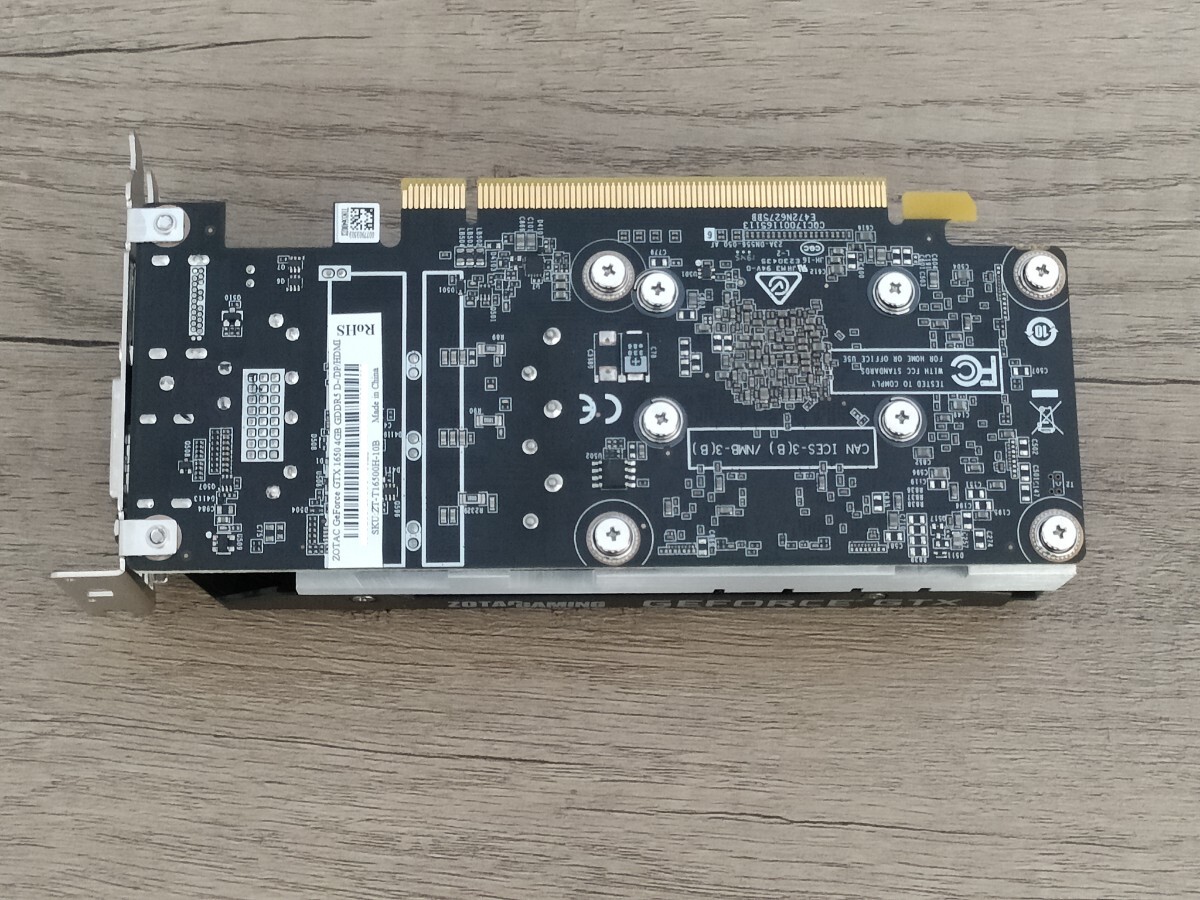 NVIDIA ZOTAC GeForce GTX1650 4GB 【グラフィックボード】の画像6