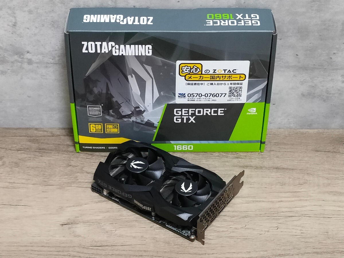 NVIDIA ZOTAC GAMING GeForce GTX1660 6GB TWIN FAN 【グラフィックボード】 の画像1