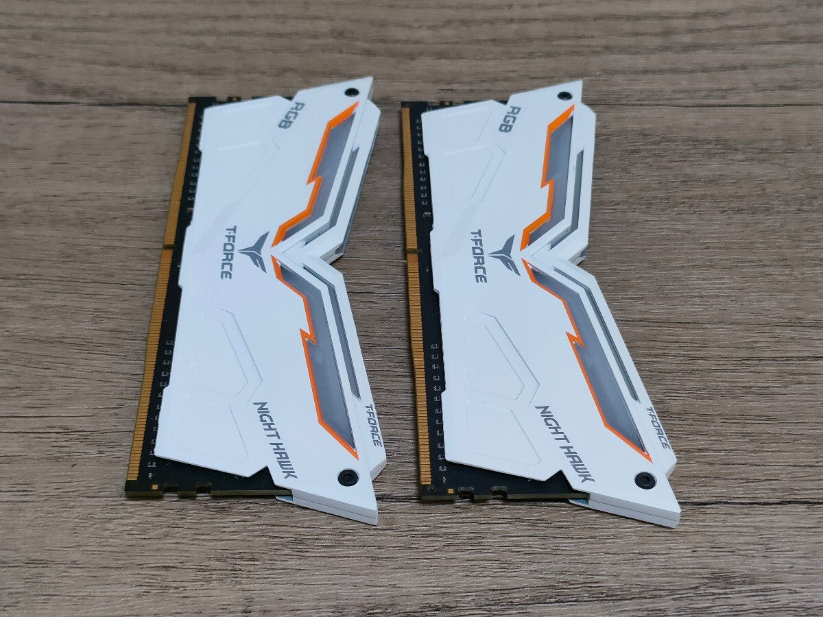 T-FORCE RGB NIGHT HAWK DDR4 3600 8GB×2枚 計16GB 【デスクトップ用メモリ】