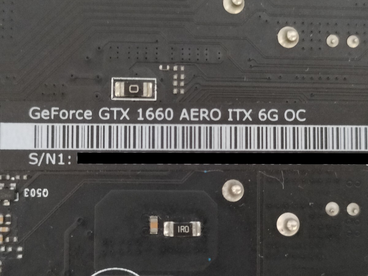 NVIDIA MSI GeForce GTX1660 6GB AERO ITX OC 【グラフィックボード】の画像7