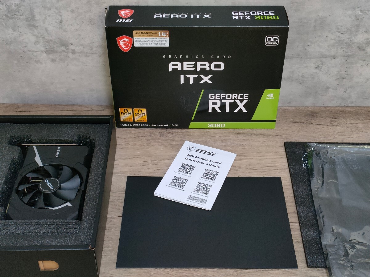 NVIDIA MSI GeForce RTX3060 12GB AERO ITX OC 【グラフィックボード】の画像2