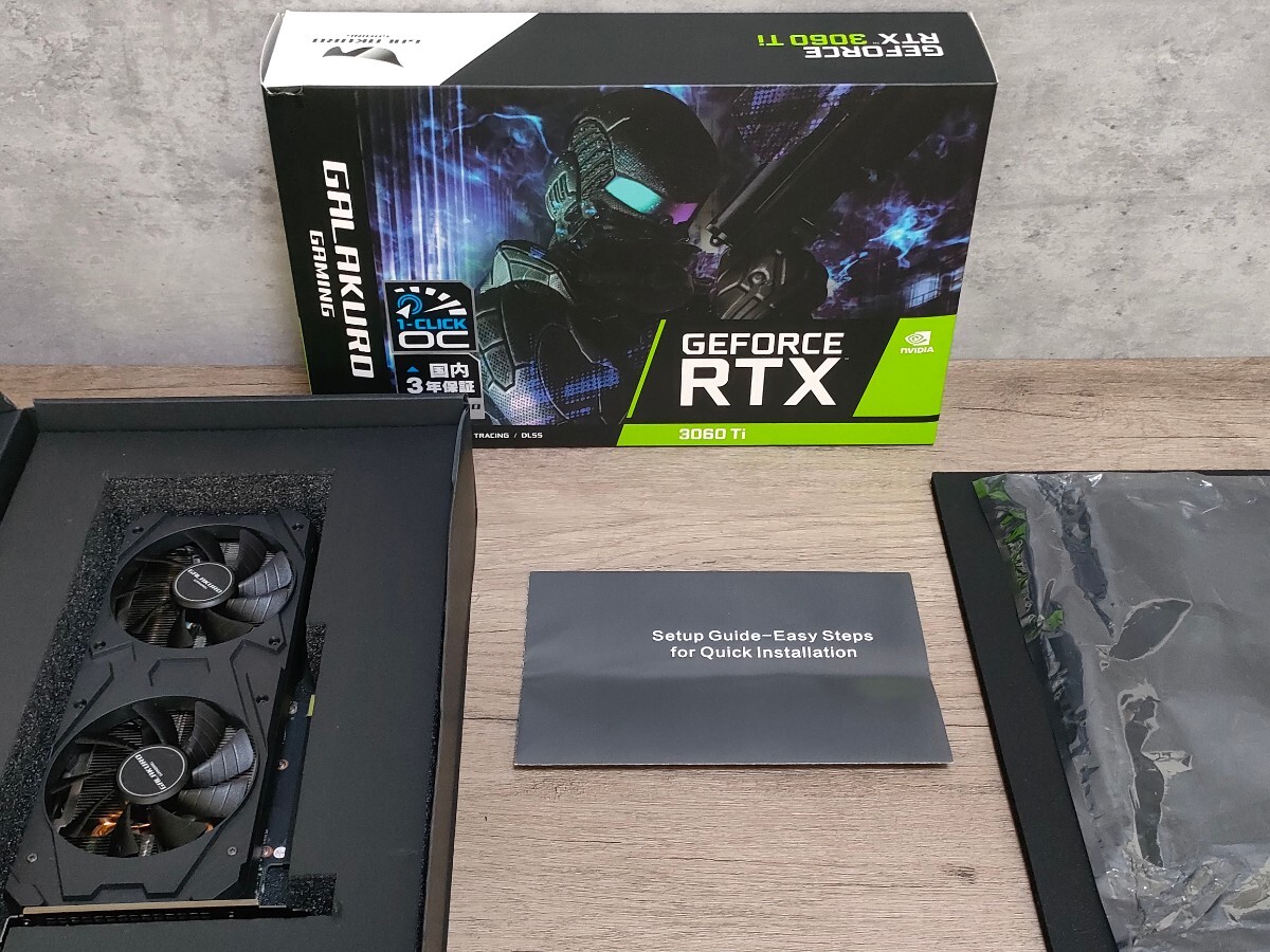 NVIDIA 玄人志向 GeForce RTX3060Ti 8GB GALAKURO GAMING OC 【グラフィックボード】の画像2