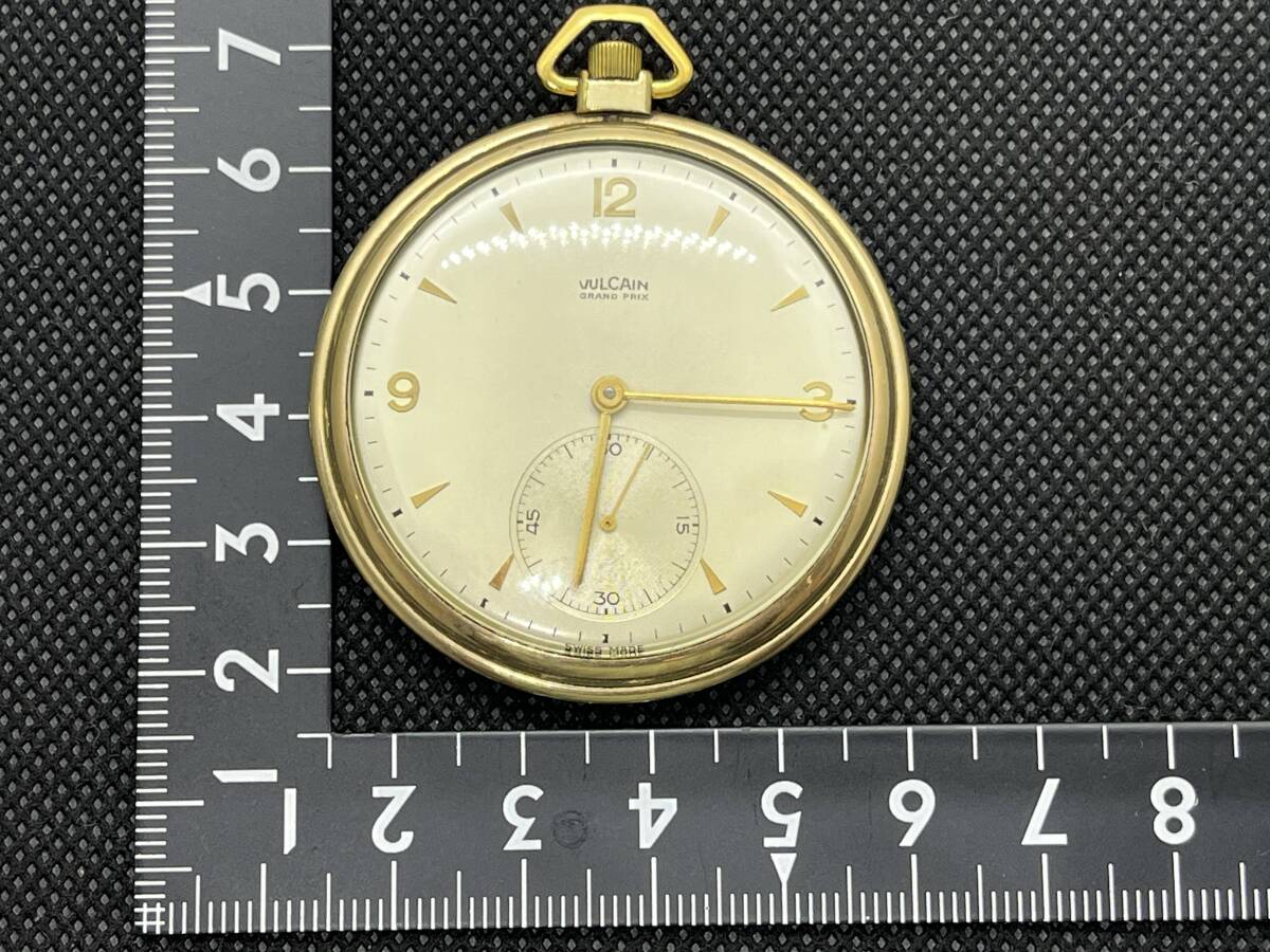 VULCAIN GRAND PRIX 懐中時計（動作品）アンティーク(Antique pocket watch）★同梱可　No.1133