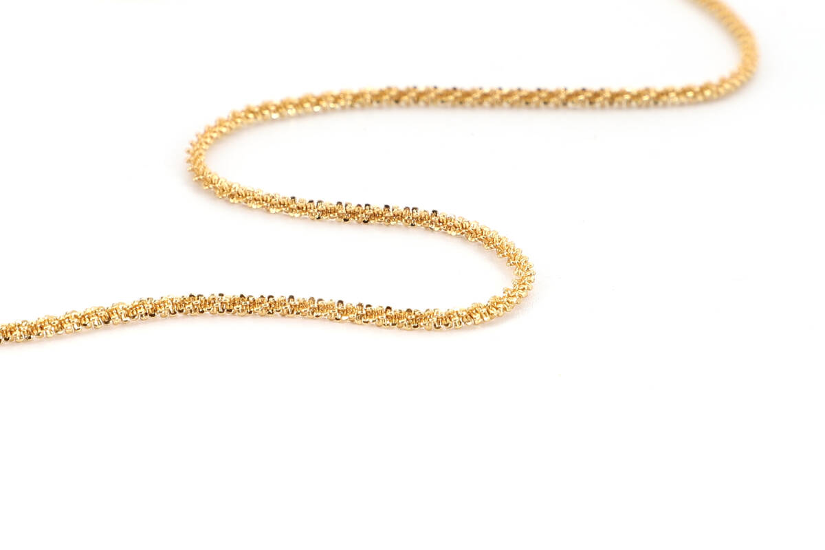 18KGP 18金 鍍金 カリフラワーチェーン ゴールドネックレス gold necklace 49の画像5