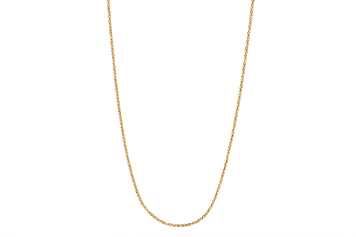 18KGP 18金 鍍金 カリフラワーチェーン ゴールドネックレス gold necklace 49の画像2