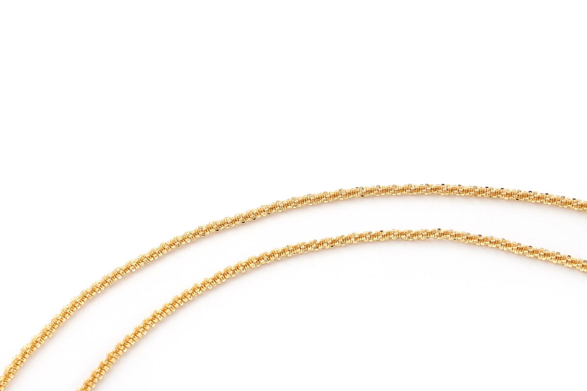 18KGP 18金 鍍金 カリフラワーチェーン ゴールドネックレス gold necklace 49_画像1