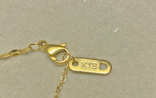 新品 ゴールドブレスレット 18金 18kgp 印字あり Gold Bracelet 19の画像2