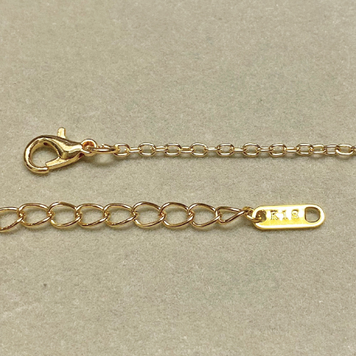 1円スタート 送料全国一律 ゴールドネックレス ムーンペンダント 18k Gold Plated 31 の画像4