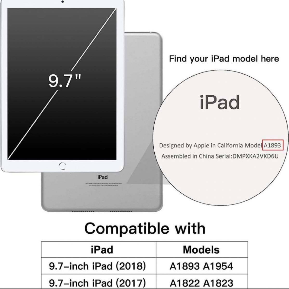 iPadケース 9.7インチ 2018 2017 第6 第5世代PUレザー オートスリープ機能 スタンド 三つ折スタンド