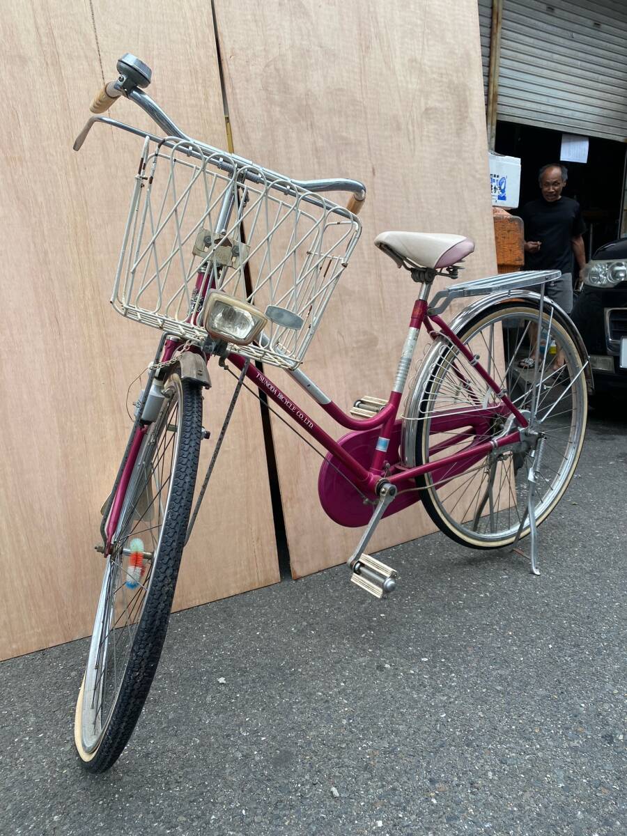 ツノダの自転車 自転車 昭和 レトロ 当時物 旧車 レア アンティーク 直接の引き取り歓迎します 【K】_画像5