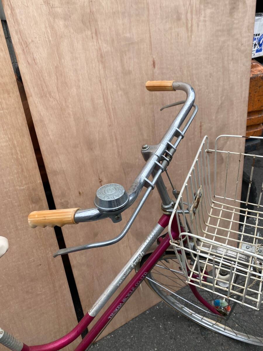 ツノダの自転車 自転車 昭和 レトロ 当時物 旧車 レア アンティーク 直接の引き取り歓迎します 【K】_画像3