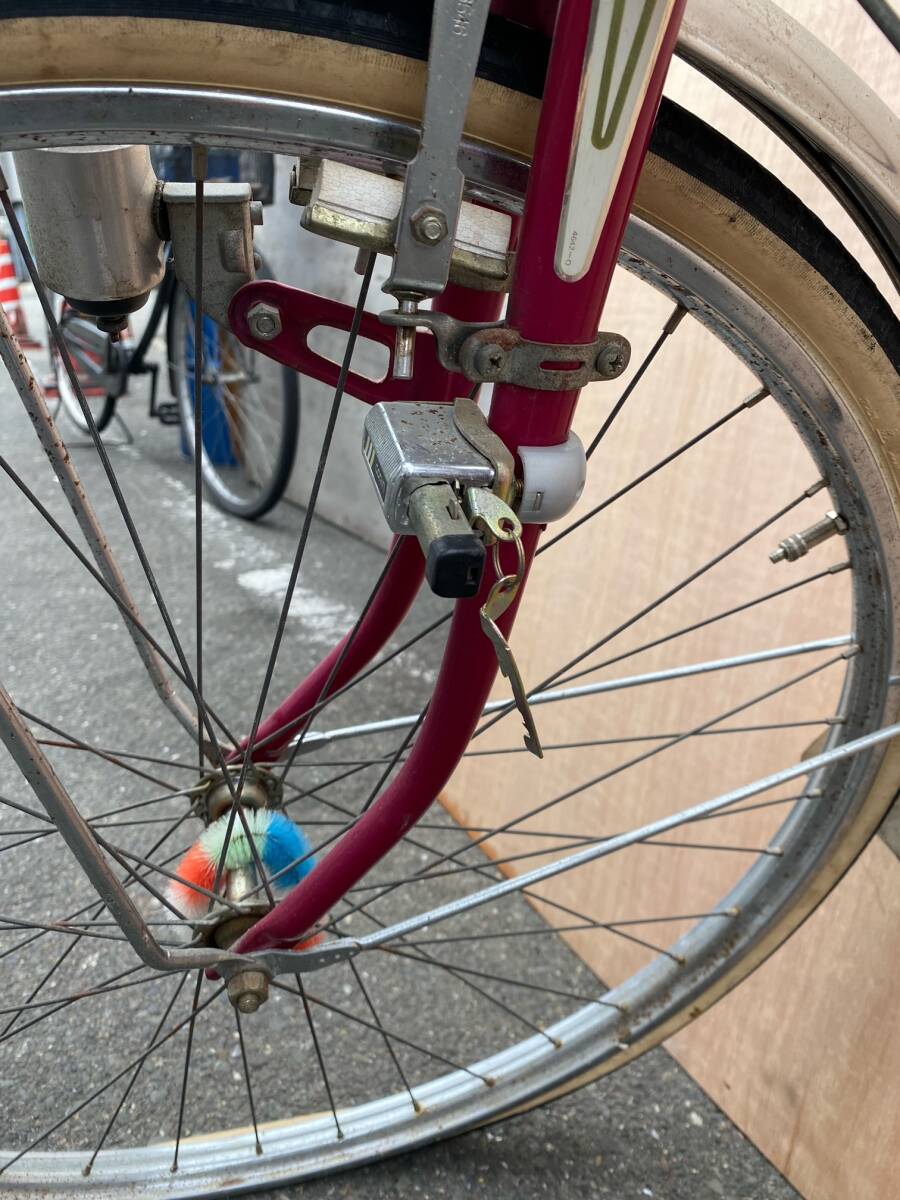 ツノダの自転車 自転車 昭和 レトロ 当時物 旧車 レア アンティーク 直接の引き取り歓迎します 【K】_画像7