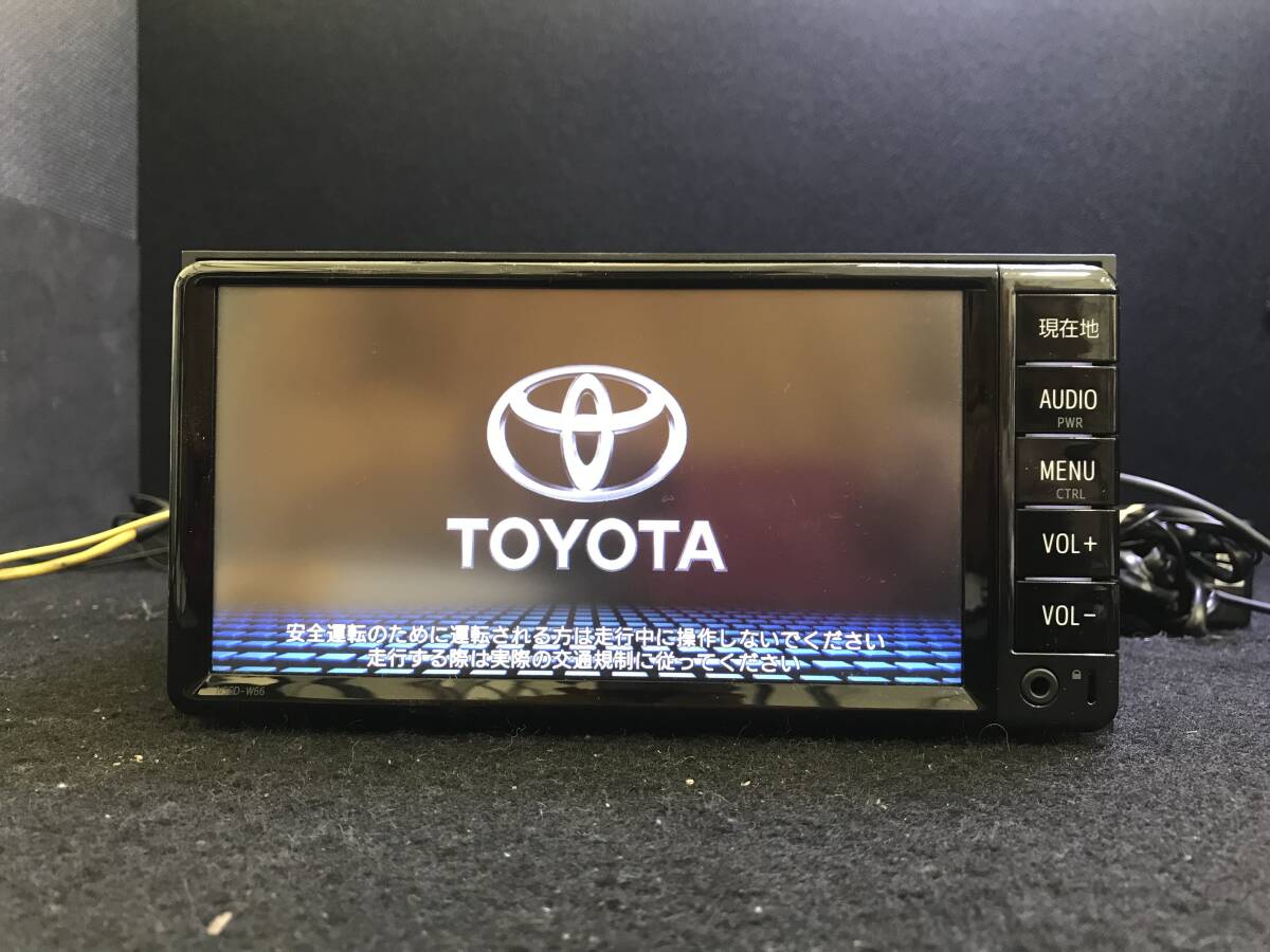 トヨタ純正エントリーナビ NSCD-W66 純正品番 08604-00A60 CD/SD/Bluetooth セキュリティロック有 632746の画像1