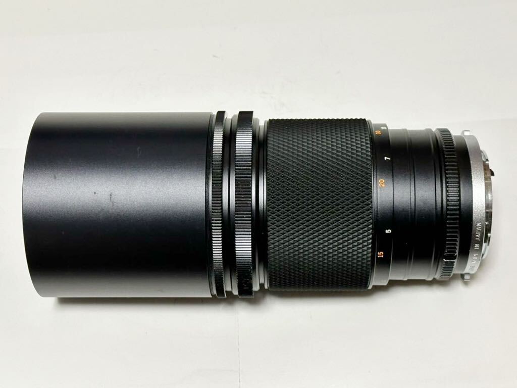 OLYMPUS OM-SYSTEM F.ZUIKO AUTO-T 1:4.5 f=300mm オリンパス 中玉に糸カビあり ホコリの混入あり_画像6