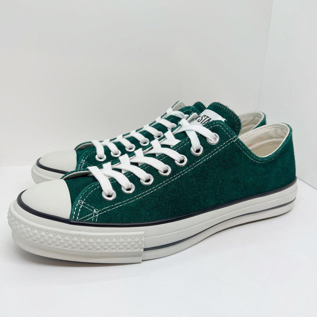 新品 未使用★コンバース 日本製オールスター 限定 Suede AS J OX Green グリーン スウェード CONVERSE 2NHR 27cm US8.5 ALLSTAR LOW_画像1