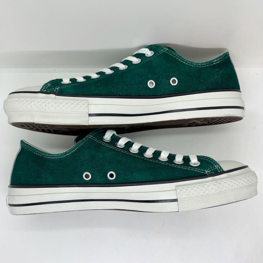 新品 未使用★コンバース 日本製オールスター 限定 Suede AS J OX Green グリーン スウェード CONVERSE 2NHR 27cm US8.5 ALLSTAR LOW_画像10