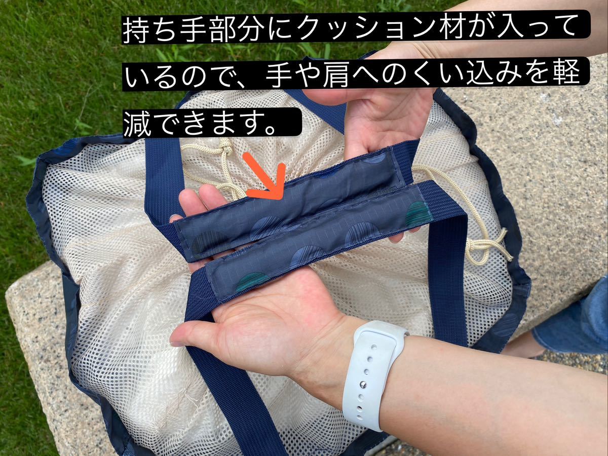 レジカゴ型バッグ 折りたたみ 防水素材 大容量レジかご袋 エコバッグトートバッグの画像3