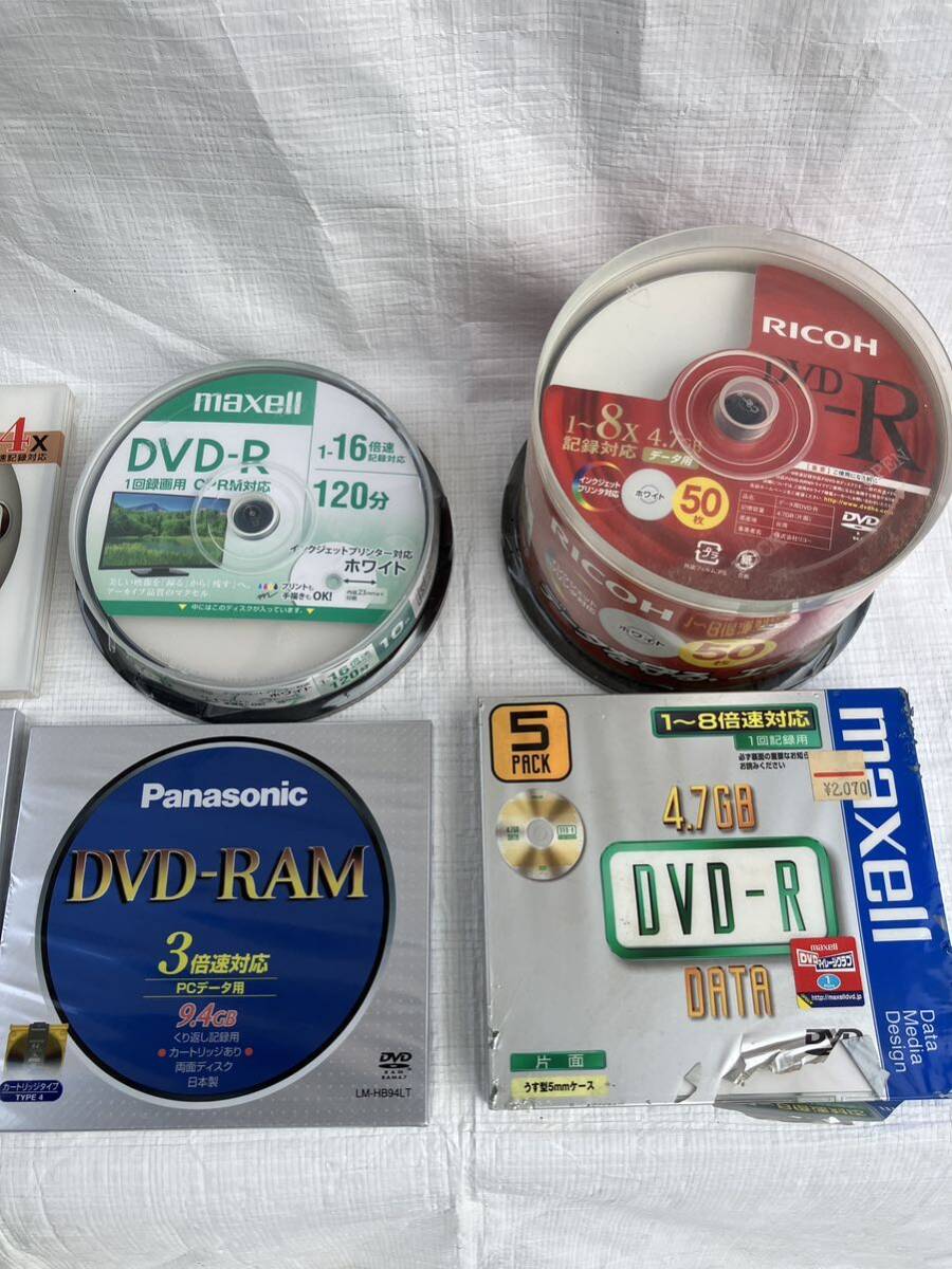 未使用 DVD-R 66枚 DVD-RAM 4枚 計70枚 Panasonic maxell RICOH LM-HB94LT m657_画像3