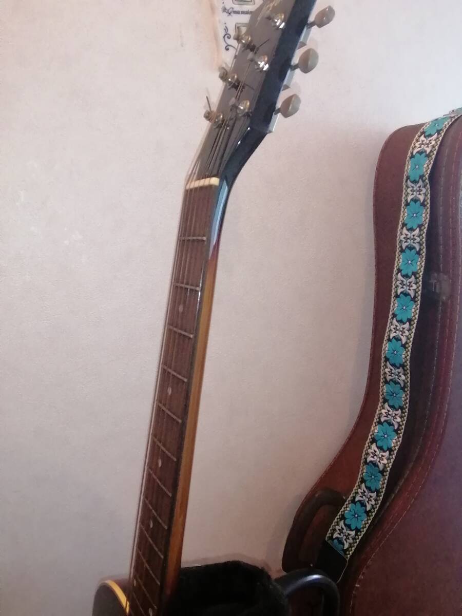 ビンテージ Greco W-404BS グレコ 1981年 富士弦 フジゲン製 ★ハードケース付 アコースティックギター GIBSON ギブソンJ-45 コピーモデルの画像4
