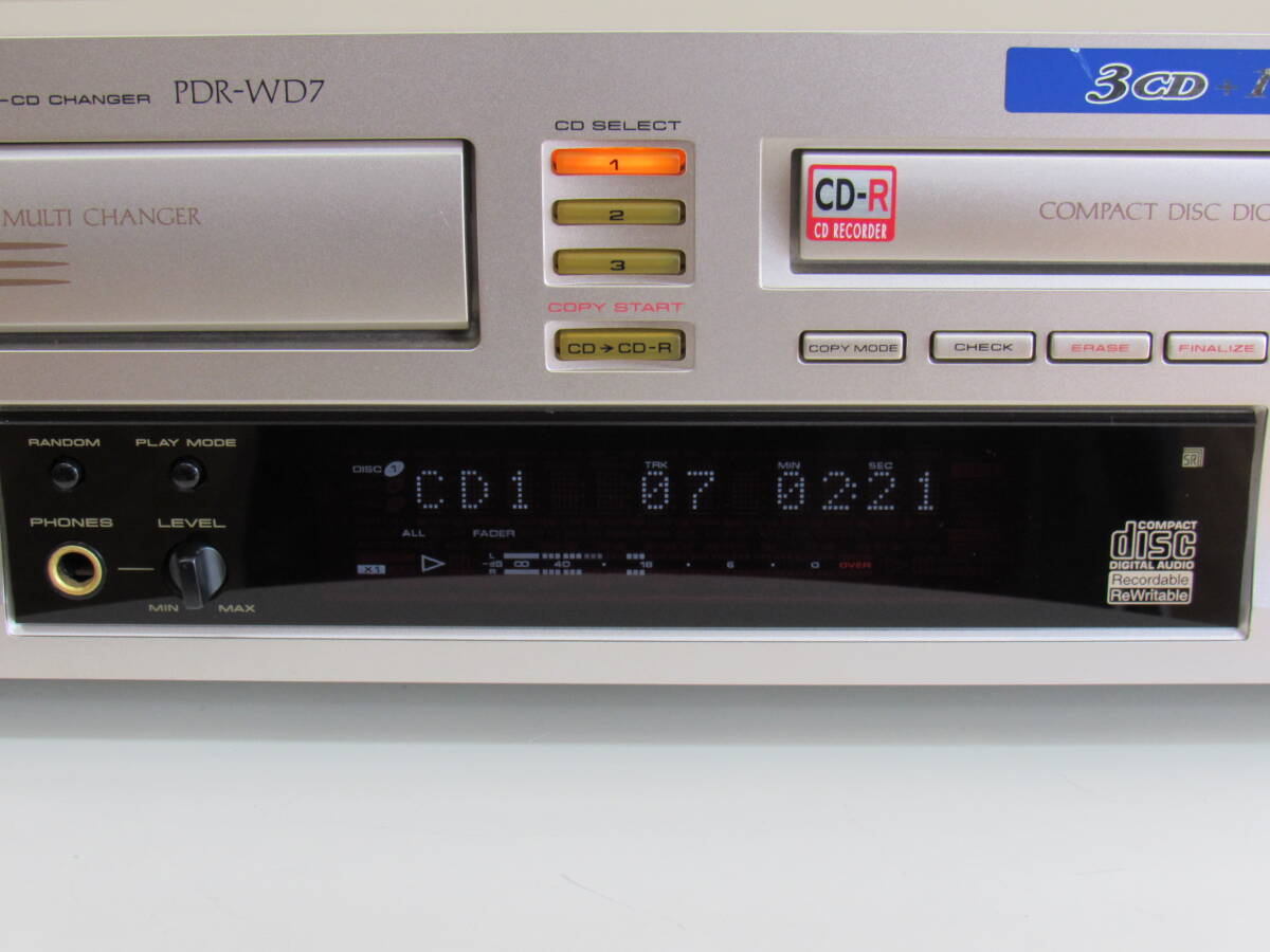 Pioneer パイオニア PDR-WD7 / 3枚CDチェンジャー＋CDレコーダー