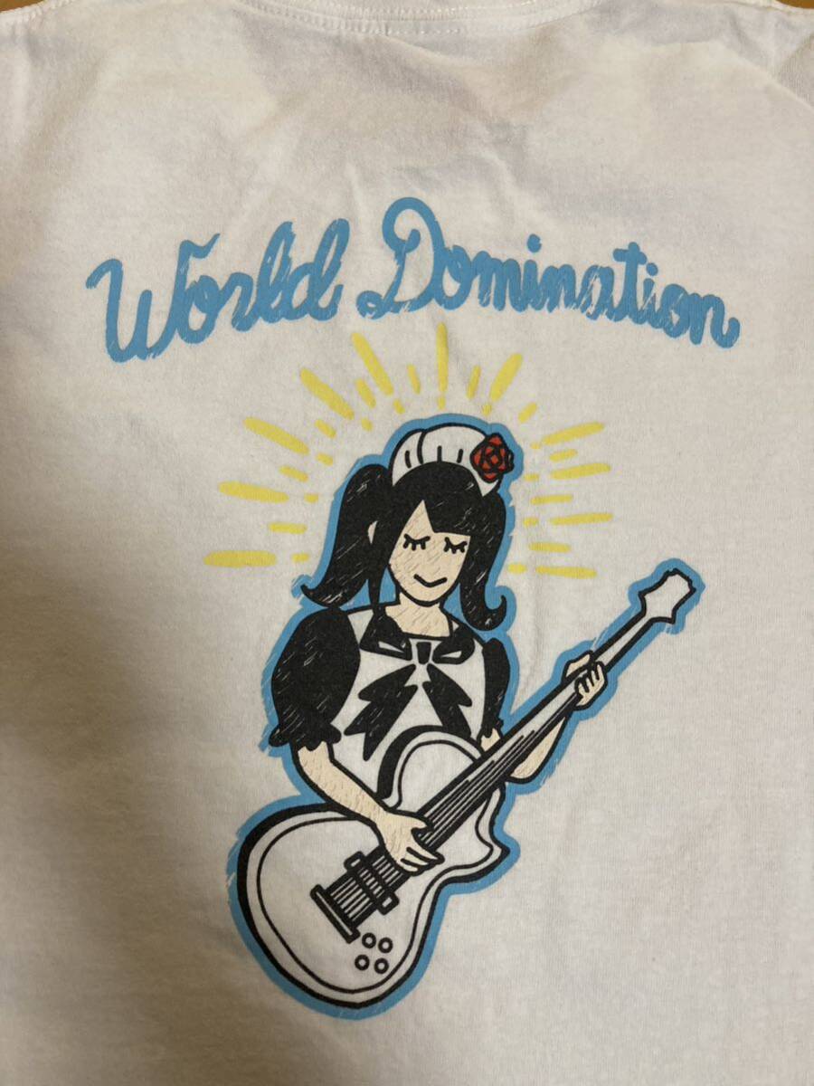 BAND-MAID Tシャツ「world domination」 Tシャツ SIZE.L バンドメイド 初期カラー_画像3