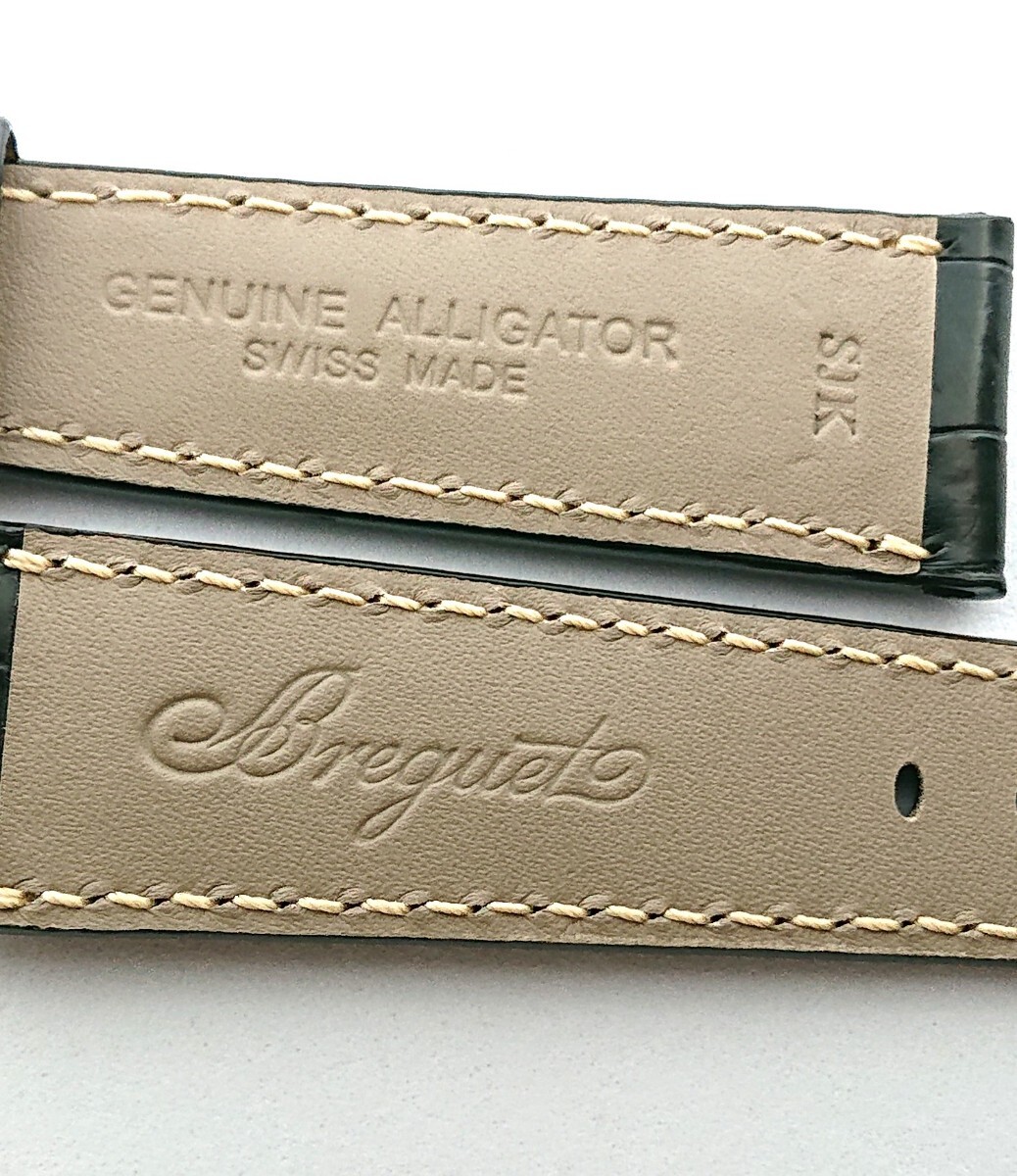 Breguet Breguet original equipped gaiters belt 22mm black unused [B1]