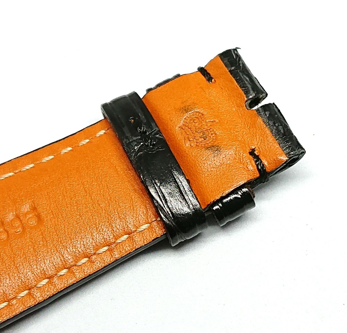 IWC 純正 ポルトギーゼ用 アリゲーター ベルト 22mm ブラック 未使用 【IW9】 IWC 純正 ポルトギーゼ用 アリゲーター ベルト 22mm ブラック 未使用 【IW9】