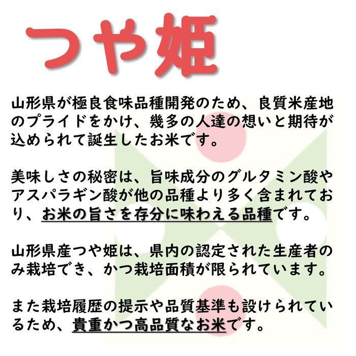 山形県庄内産　つや姫　玄米25kg　Ｇセレクション　特別栽培米