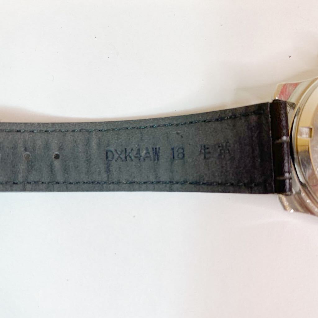 KING SEIKOキングセイコー 44KS 4402-8000 シルバー文字盤 SEIKO製レザーバンド クロコ型押し 手巻き メンズ腕時計 稼働品の画像9