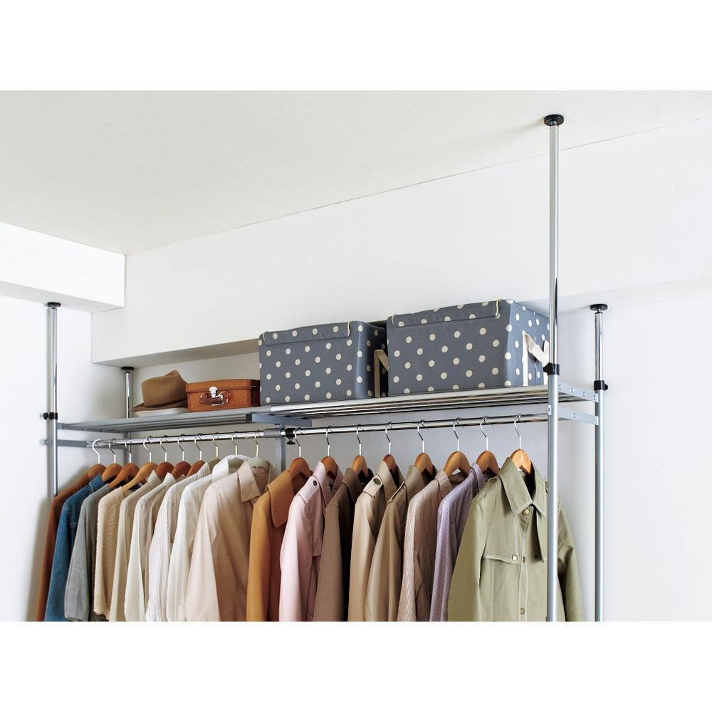  new goods * unused tsu Paris closet hanger rack [ low type ] width 111~200cm[ depth 45cm] easily walk‐in closet . work ..*