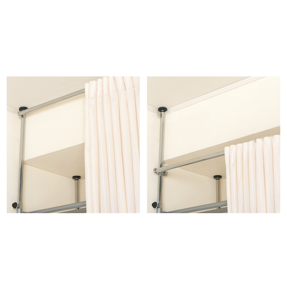 *tsu Paris closet hanger * top and bottom curtain & sub hanger attaching * super wide * low type * width 260~340cm correspondence * double ... high capacity 