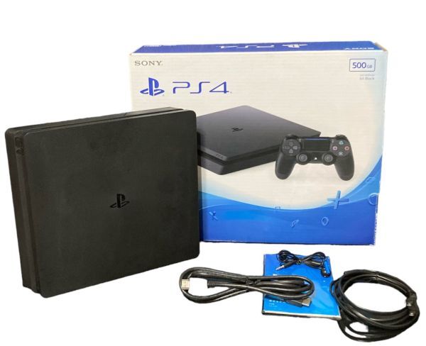 【PS4 動作確認済】PlayStation 4 ジェット・ブラック 500GB(CUH-2000AB01)