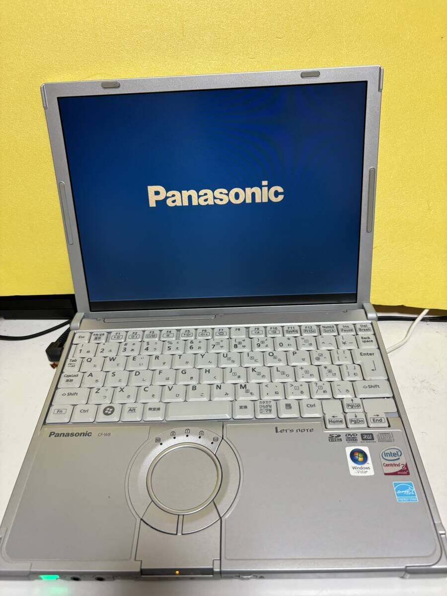Panasonic パーソナルコンピュータ　CF-W8 ノートPC 通電確認済み