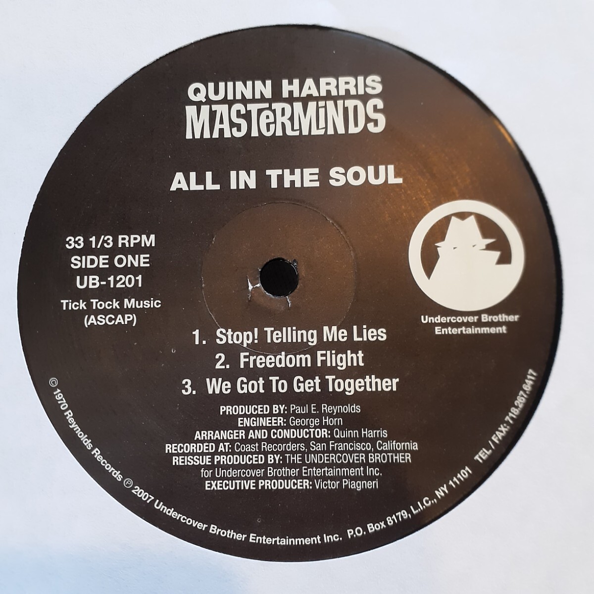 QUINN HARRIS & THE MASTERMINDS / ALL IN THE SOUL /LP/レアグルーヴ/FUNK/RARE GROOVE A to Z 完全版 掲載_画像2