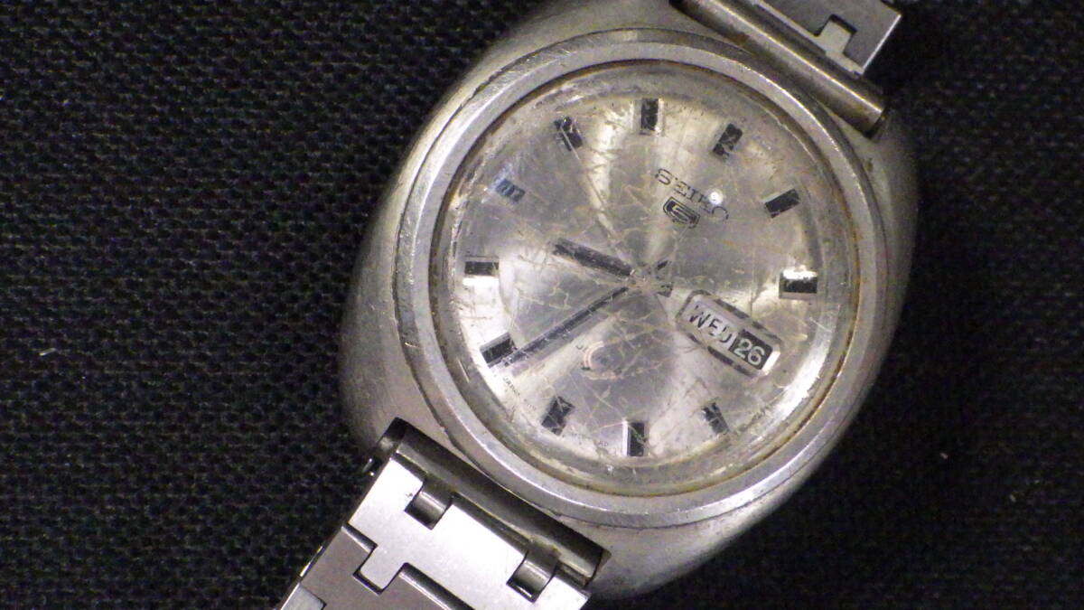 ★SEIKO セイコー5 Automatic 21石 メンズ 自動巻き腕時計 動作品★_画像1