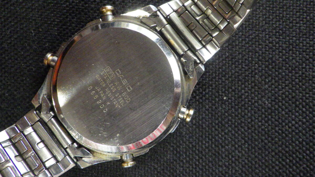 CASIO カシオ CHRONOGRAPH【AW-600】メンズ クォーツ腕時計 ジャンク品_画像2