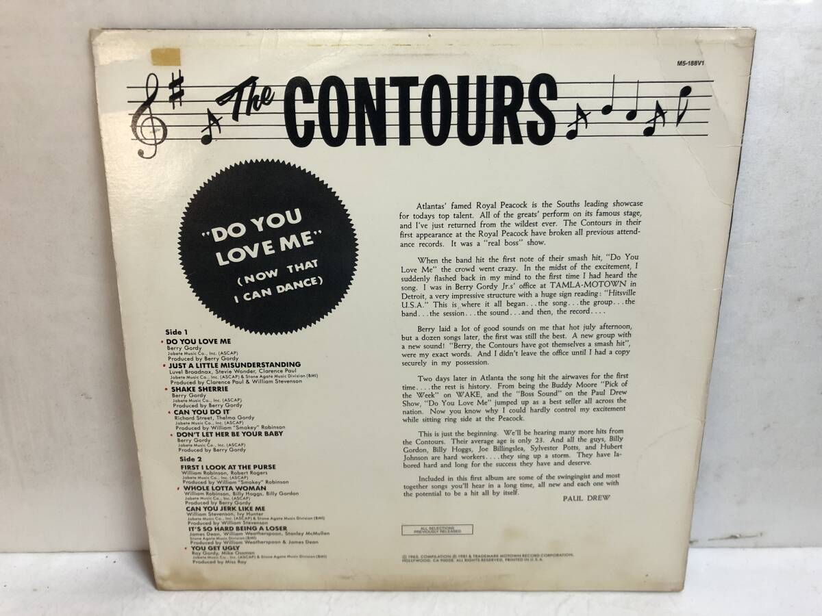 40407S US盤 12inch LP★THE CONTOURS/DO YOU LOVE ME★M5-188V1_画像2