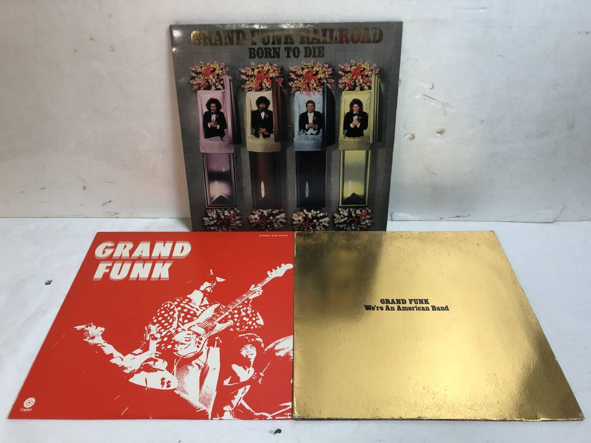 40427S 12inch LP★GRAND FUNK RAILROAD ３点セット★ BORN TO DIE / GRAND FUNK / We're An American Bandの画像1