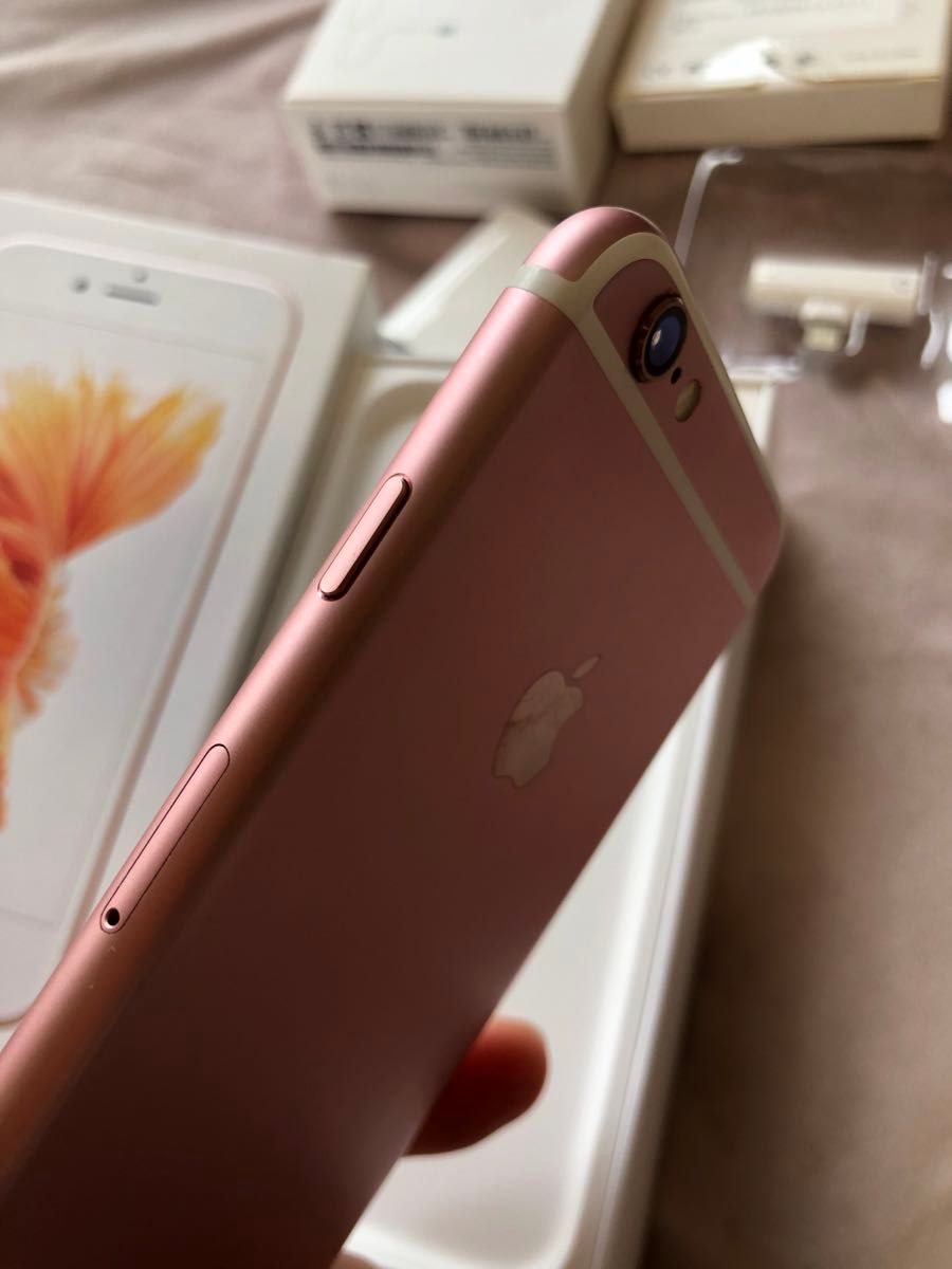 iPhone 6s 64GB ローズゴールド Apple iPhone6s 携帯電話 画像セット おまけ付き 