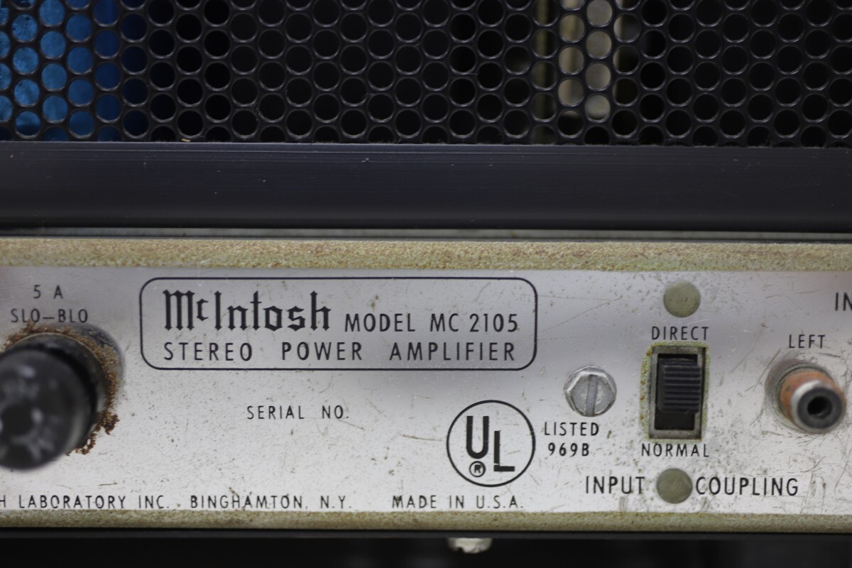 McIntosh/マッキントッシュ MC2105 パワーアンプ (T2897)の画像9