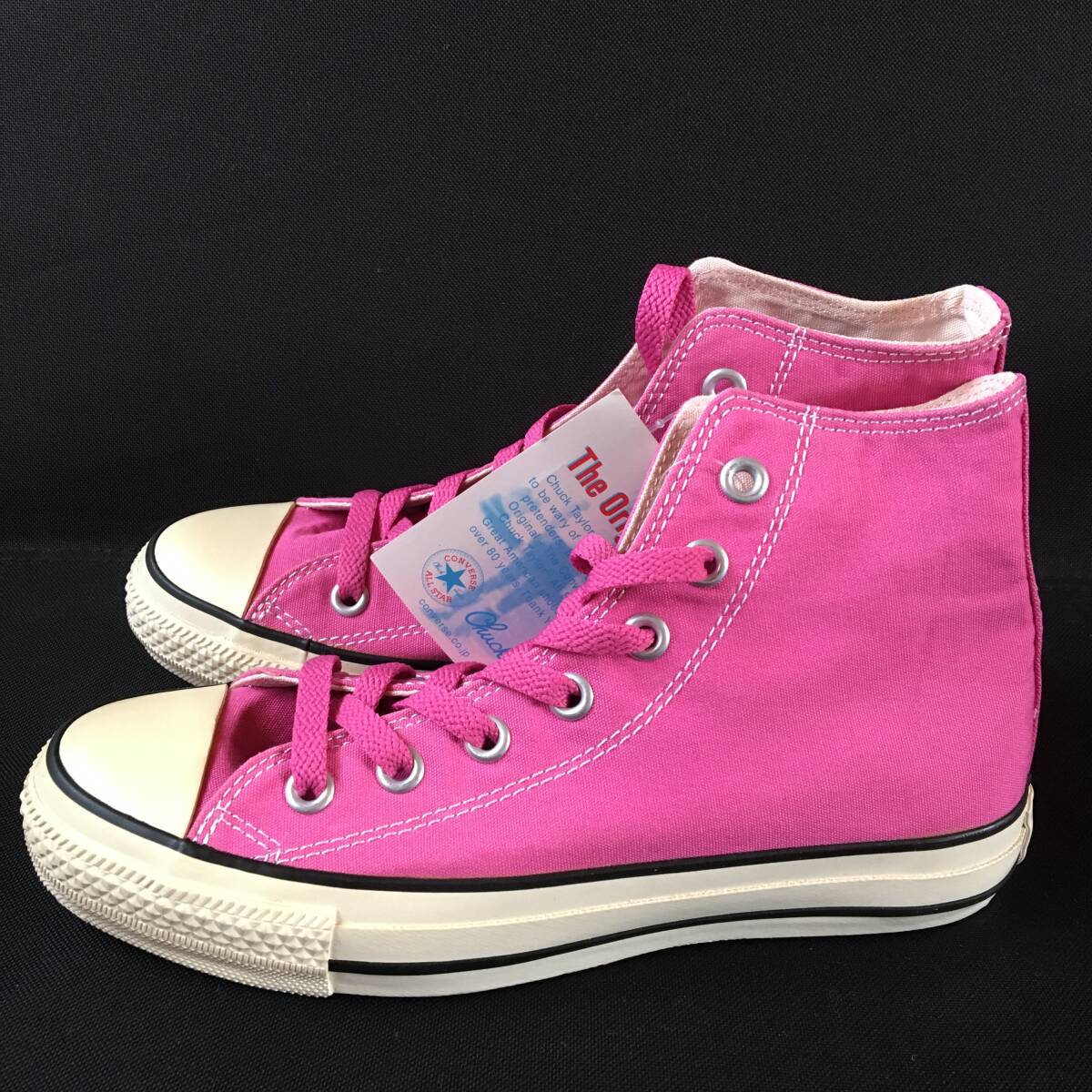 新品 23.5 CANVAS ALL STAR HI コンバース キャンバス オールスター HI ハイカット ピンク PINK_画像1