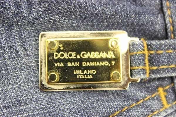 1P3055■ドルチェ&ガッバーナ ミニプレート リペア加工レイヤードデニム DOLCE&GABBANA_画像4