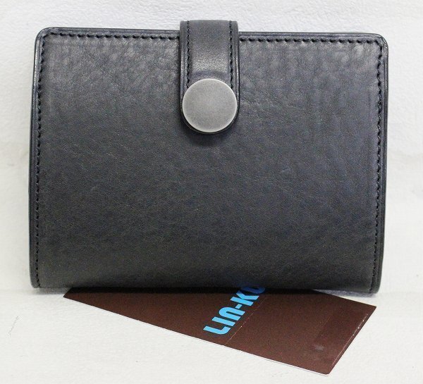 1A5765■新品 LIN-KU 二つ折り財布 輪怐 リンク コンパクトウォレット_画像2