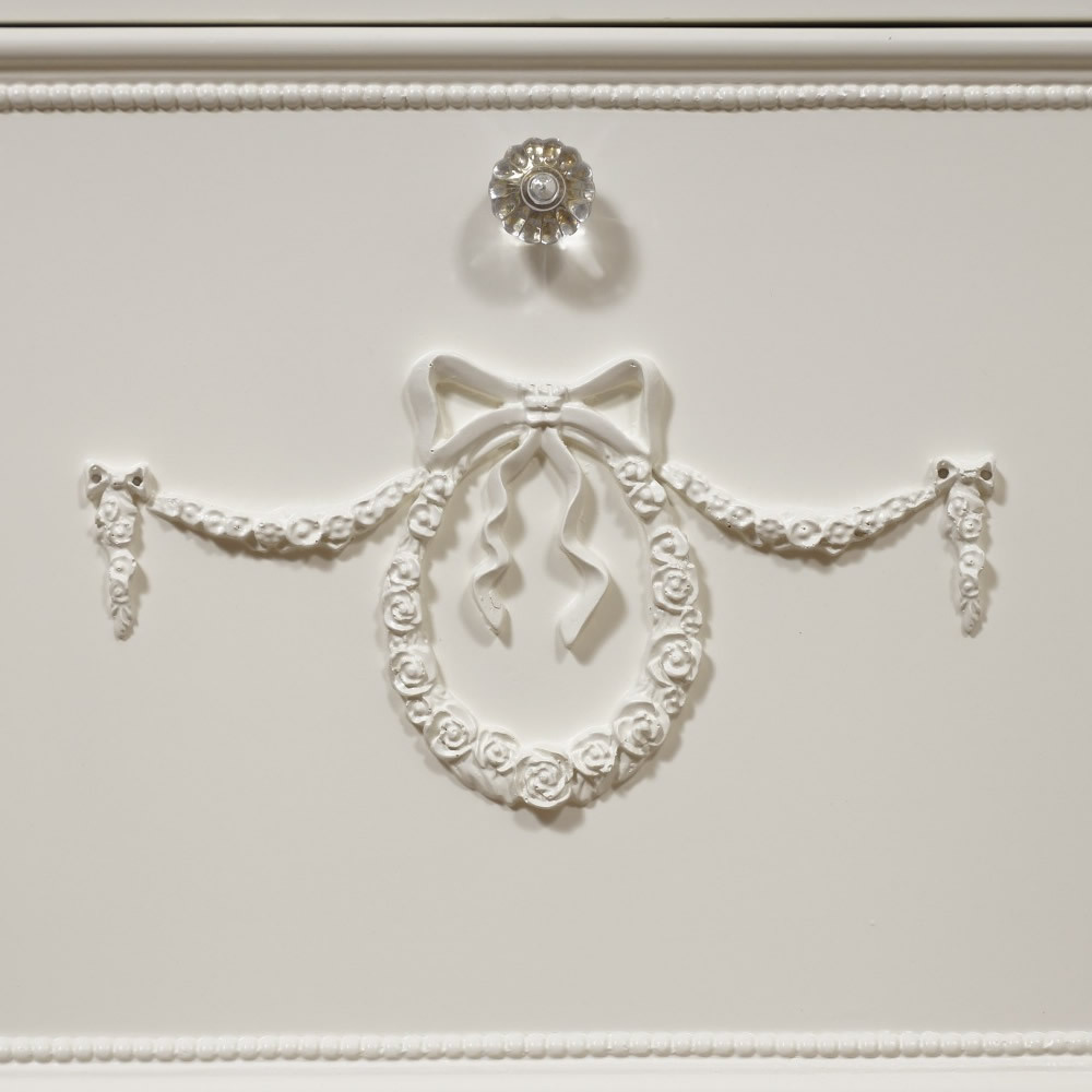  free shipping [ new goods ] side chest natural tree purity classical white ro here style outlet furniture FF12090