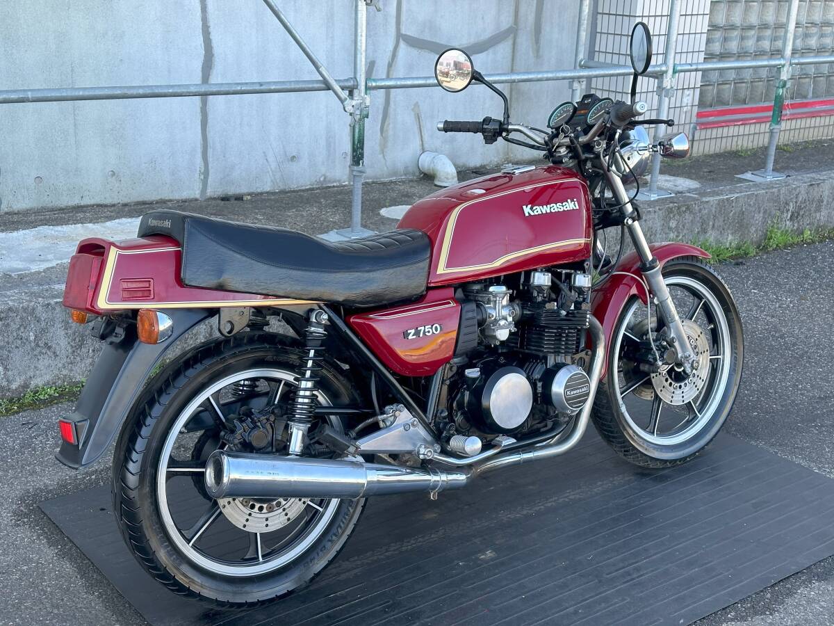 超極上Z750FX MKⅡカラー!! エンジン絶好調!! KAWASAKI カワサキ エンジン実働 動画あり 旧車絶版車 Z400FX Z500FX Z550FX KZ750 MK2の画像7