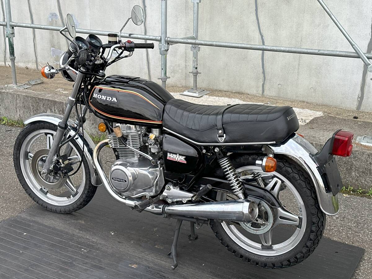 超極上CB400T ホンダマチック オートマバブ!! 角タンク!! AT HONDA エンジン実働 動画あり 旧車絶版車 CB400A CB250T スーパーホーク HAWK_画像6